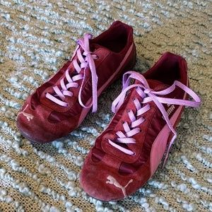 5x$25! Cranberry Suede Puma Kicks